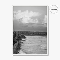 Encinitas Black and White Fine Art Photo Print, San Elijo Campground California Poster