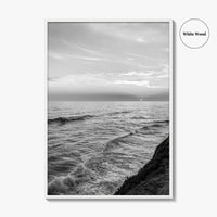 Carlsbad Black and White Fine Art Photo Print, San Diego California Poster