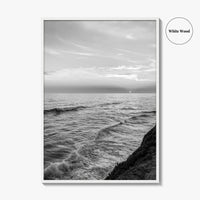 Carlsbad Black and White Fine Art Photo Print, San Diego California Poster
