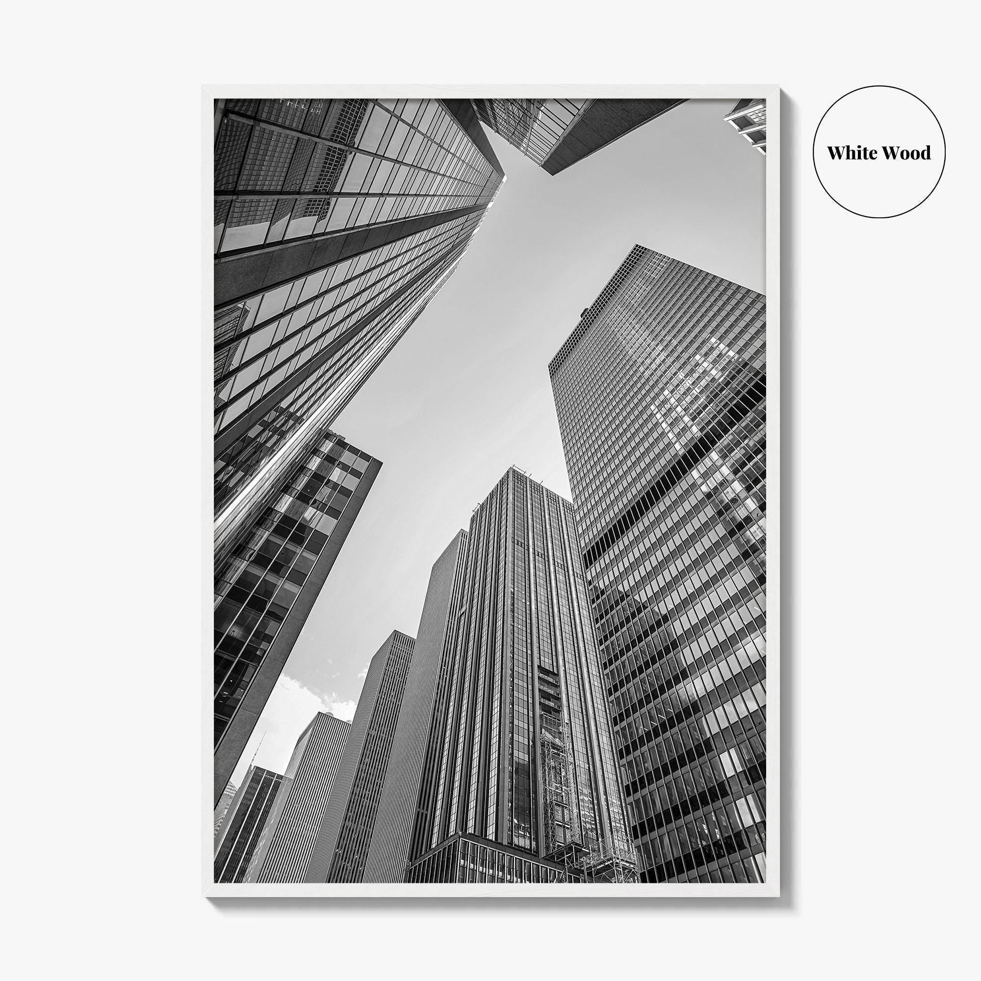Manhattan Black and White Fine Art Photo Print, New York City Skylin Poster