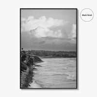 Encinitas Black and White Fine Art Photo Print, San Elijo Campground California Poster