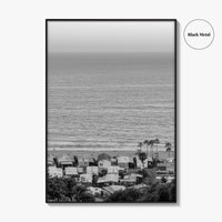 Pacific Palisades Black and White Fine Art Photo Print, California Print