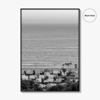 Pacific Palisades Black and White Fine Art Photo Print, California Print