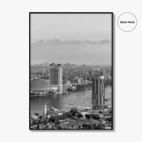 Cairo Black and White Fine Art Photo Print, Nile River, Egypt Wall Art