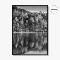 Maryland Black and White Fine Art Photo Print, Lake Habeeb, Rocky Gap State Park