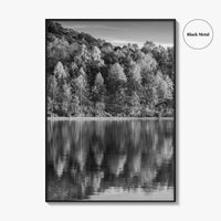 Maryland Black and White Fine Art Photo Print, Lake Habeeb, Rocky Gap State Park