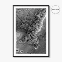 Manuel Antonio Black and White Fine Art Photo Print, Costa Rica, Beach Home Decor