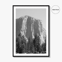 Yosemite National Park Black and White Fine Art Photo Print, El Capitan, California Poster