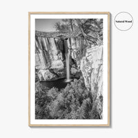 Lookout Mountain Black and White Fine Art Photo Print, Georgia USA, High Falls Poster