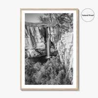 Lookout Mountain Black and White Fine Art Photo Print, Georgia USA, High Falls Poster