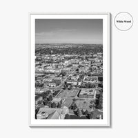 Fargo Black and White Fine Art Photo Print, North Dakota Poster