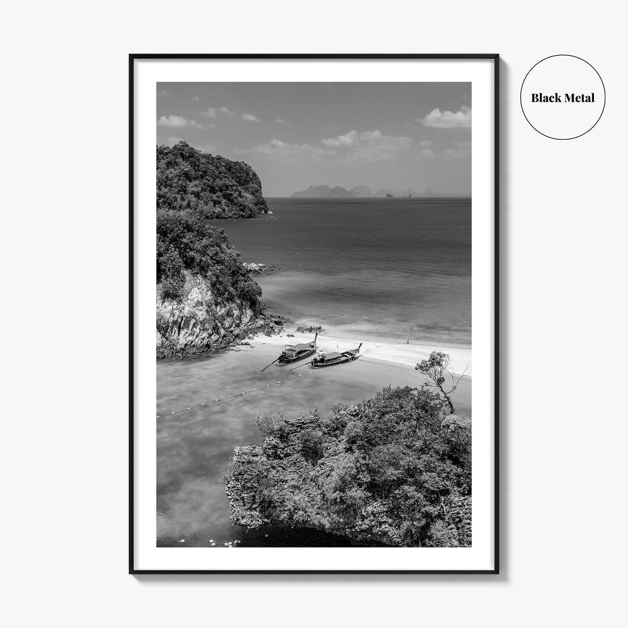 Ko Phak Bia Black and White Fine Art Photo Print, Andaman Sea, Krabi, Thailand
