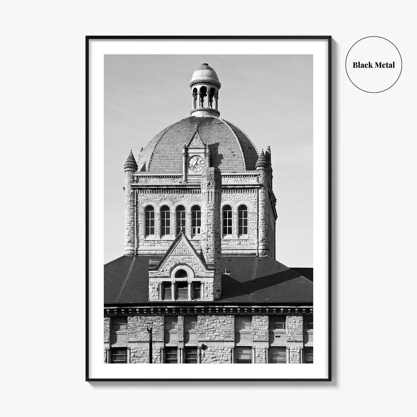 Lexington Kentucky Black and White Fine Art Photo Print, Historic Building, USA, Wall Poster