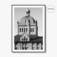 Lexington Kentucky Black and White Fine Art Photo Print, Historic Building, USA, Wall Poster