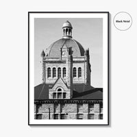 Lexington Kentucky Black and White Fine Art Photo Print, Historic Building, USA, Wall Poster