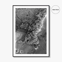Manuel Antonio Black and White Fine Art Photo Print, Costa Rica, Beach Home Decor