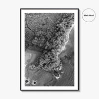 Manuel Antonio Black and White Fine Art Photo Print, Costa Rica, Beach Home Decor