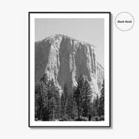 Yosemite National Park Black and White Fine Art Photo Print, El Capitan, California Poster