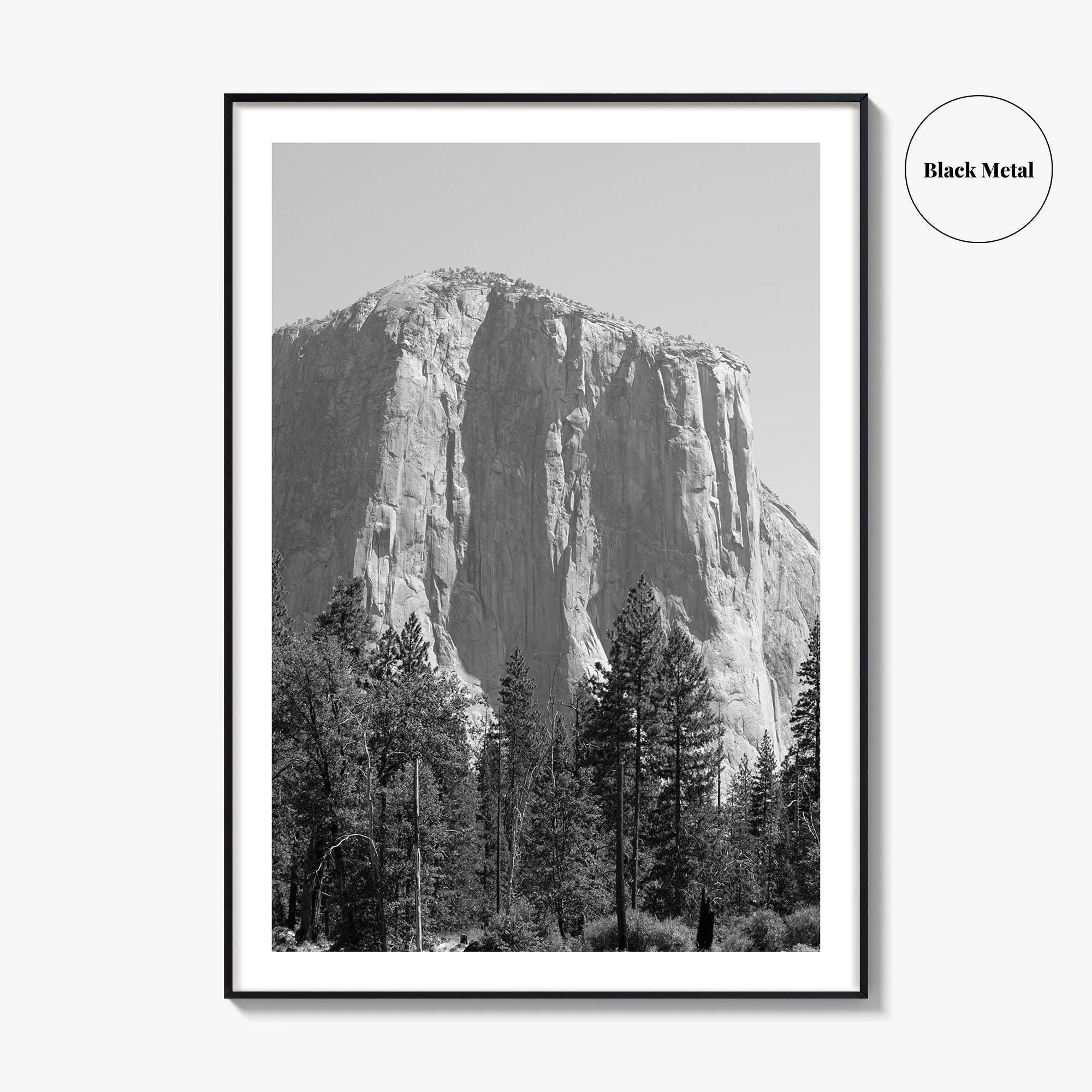 Yosemite National Park Black and White Fine Art Photo Print, El Capitan, California Poster