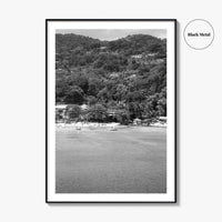 Ocho Rios Black and White Fine Art Photo Print, Jamaica Poster, Saint Ann Parish