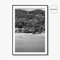 Ocho Rios Black and White Fine Art Photo Print, Jamaica Poster, Saint Ann Parish