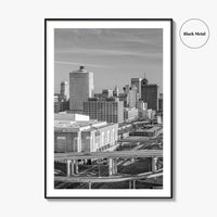 Memphis Skyline Black and White Fine Art Photo Print, Downtown, Tennessee USA Poster