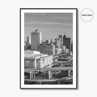 Memphis Skyline Black and White Fine Art Photo Print, Downtown, Tennessee USA Poster
