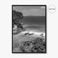 Ko Phak Bia Black and White Fine Art Photo Print, Andaman Sea, Krabi, Thailand