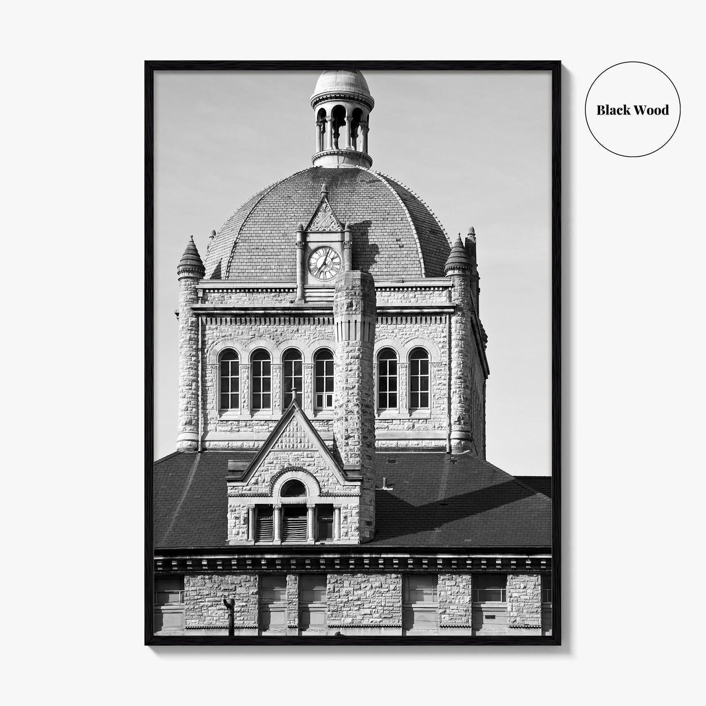 Lexington Kentucky Black and White Fine Art Photo Print, Historic Building, USA, Wall Poster