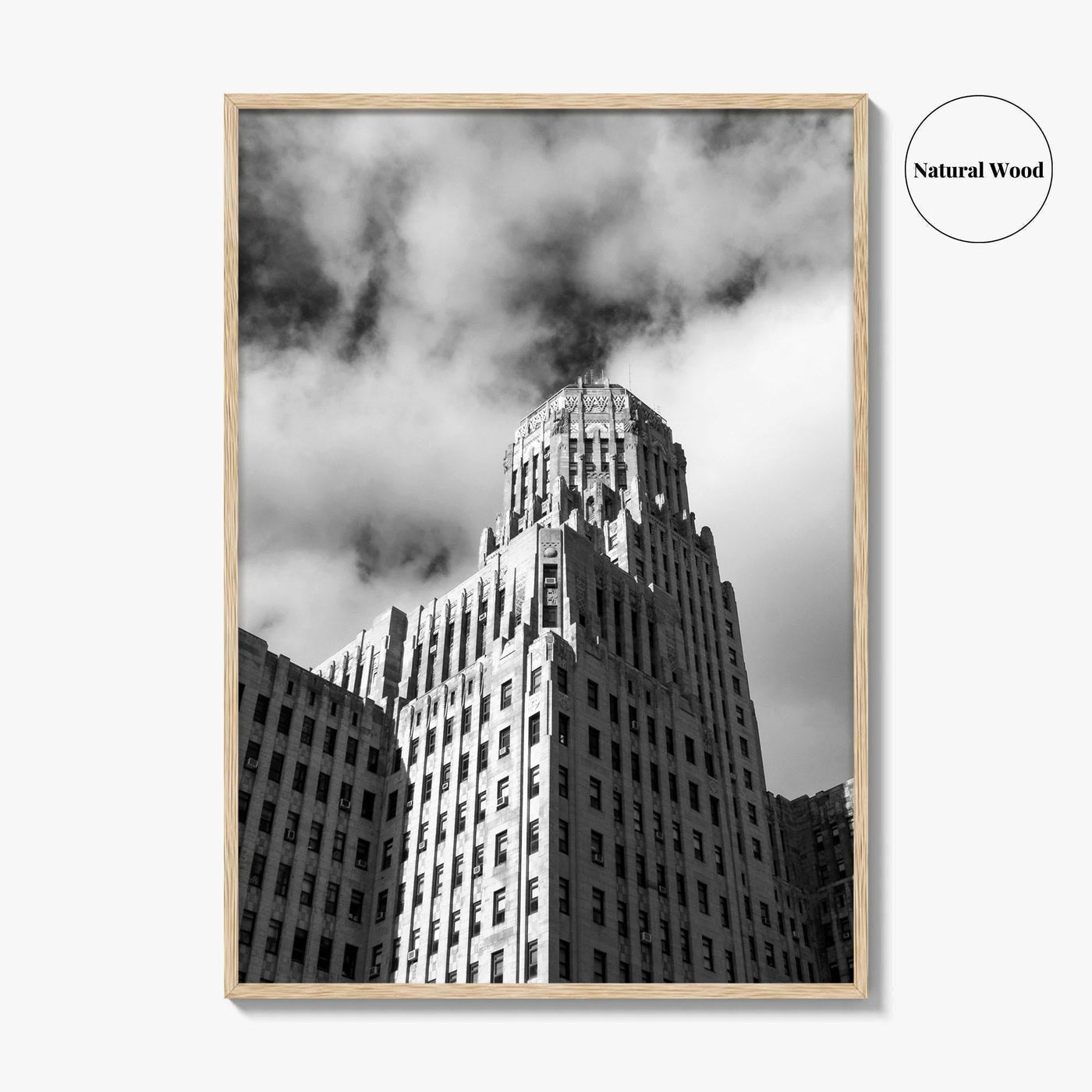 Buffalo Black and White Fine Art Photo Print, City Hall Architecture, Downtown NY Poster