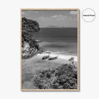 Ko Phak Bia Black and White Fine Art Photo Print, Andaman Sea, Krabi, Thailand