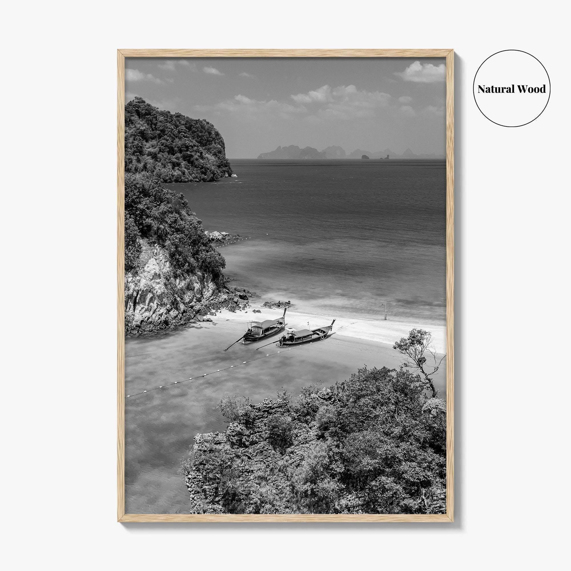 Ko Phak Bia Black and White Fine Art Photo Print, Andaman Sea, Krabi, Thailand