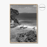 Ko Phak Bia Black and White Fine Art Photo Print, Andaman Sea, Krabi, Thailand