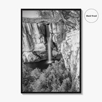 Lookout Mountain Black and White Fine Art Photo Print, Georgia USA, High Falls Poster