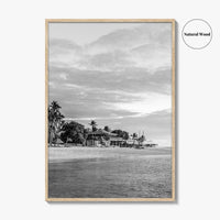 Fiji Black and White Fine Art Photo Print, Mamanuca Islands Wall Decor, Poster