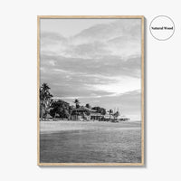 Fiji Black and White Fine Art Photo Print, Mamanuca Islands Wall Decor, Poster