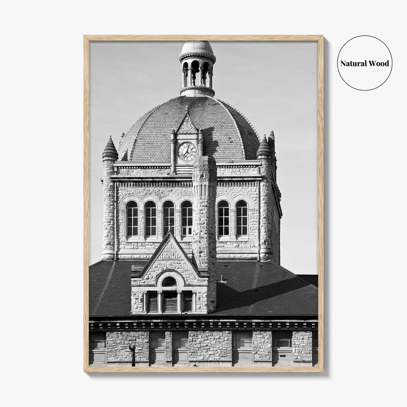 Lexington Kentucky Black and White Fine Art Photo Print, Historic Building, USA, Wall Poster