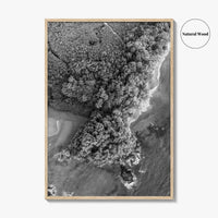 Manuel Antonio Black and White Fine Art Photo Print, Costa Rica, Beach Home Decor