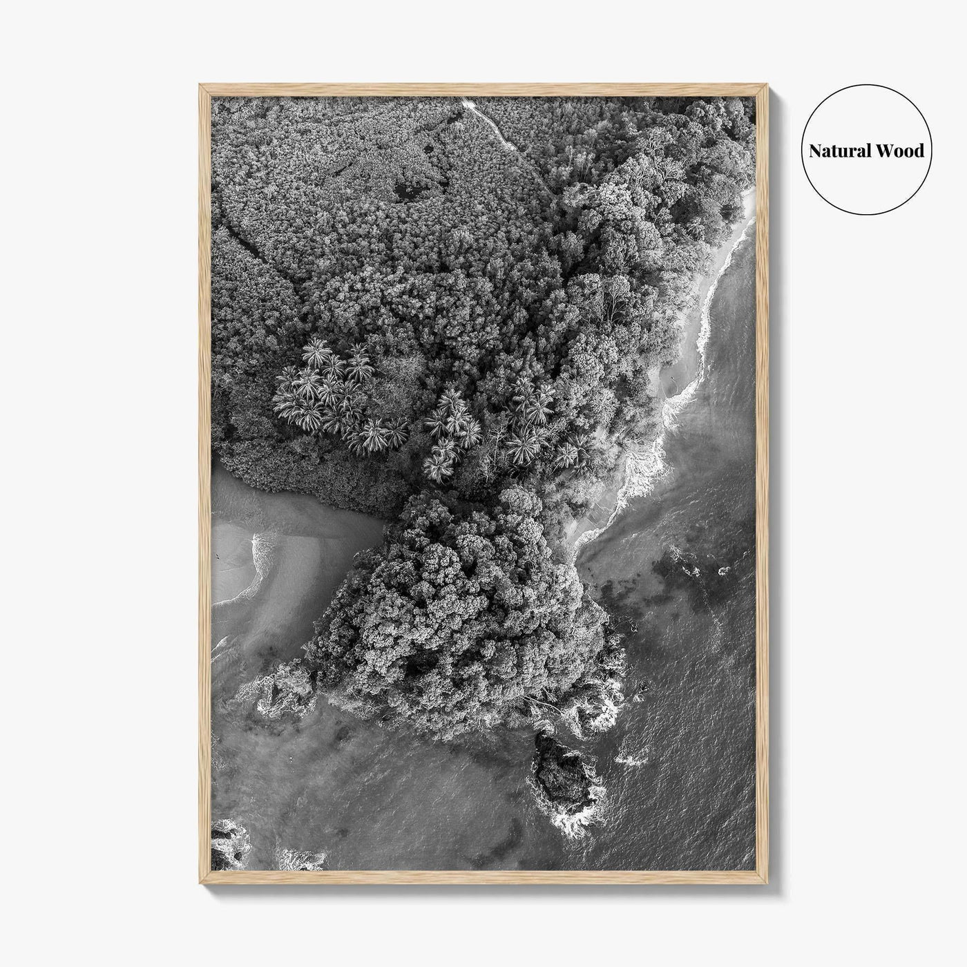 Manuel Antonio Black and White Fine Art Photo Print, Costa Rica, Beach Home Decor