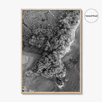 Manuel Antonio Black and White Fine Art Photo Print, Costa Rica, Beach Home Decor