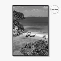 Ko Phak Bia Black and White Fine Art Photo Print, Andaman Sea, Krabi, Thailand