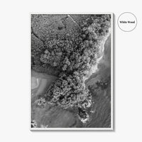 Manuel Antonio Black and White Fine Art Photo Print, Costa Rica, Beach Home Decor