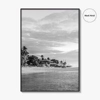 Fiji Black and White Fine Art Photo Print, Mamanuca Islands Wall Decor, Poster