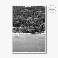 Ocho Rios Black and White Fine Art Photo Print, Jamaica Poster, Saint Ann Parish
