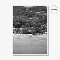 Ocho Rios Black and White Fine Art Photo Print, Jamaica Poster, Saint Ann Parish
