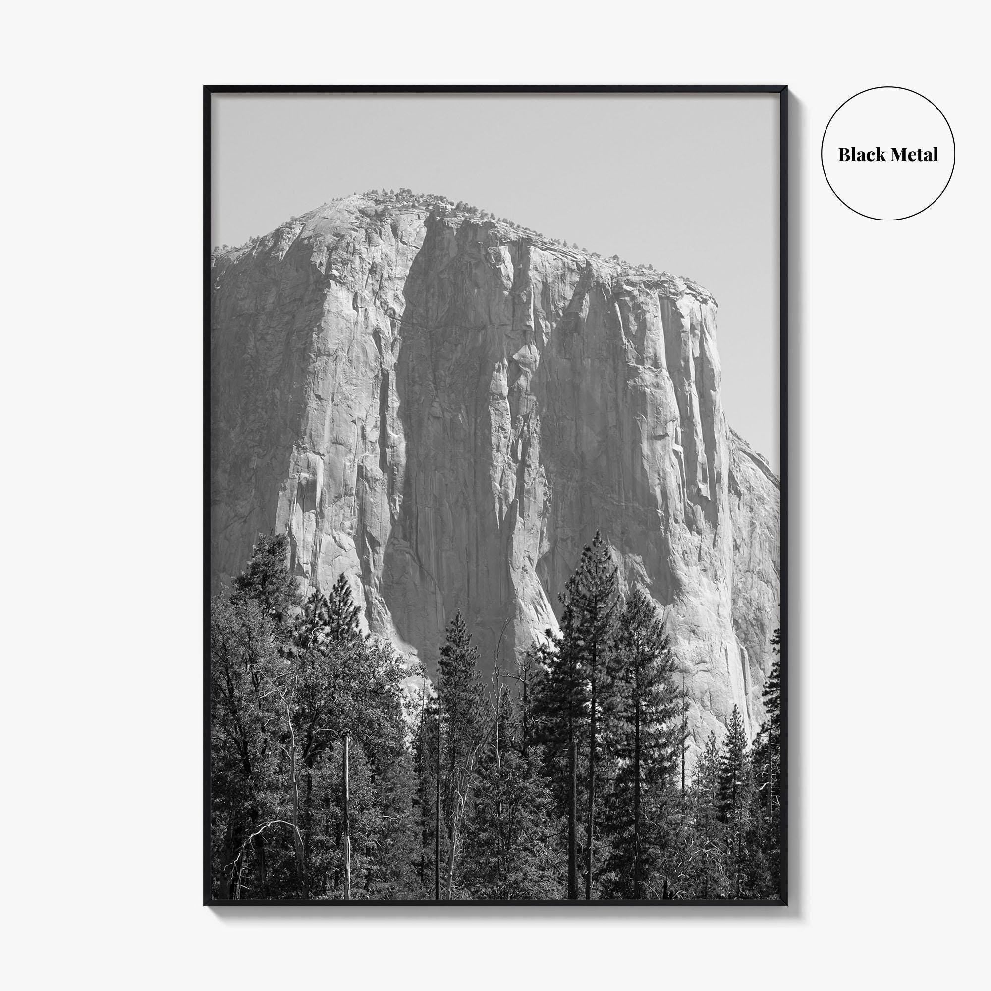Yosemite National Park Black and White Fine Art Photo Print, El Capitan, California Poster