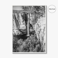 Lookout Mountain Black and White Fine Art Photo Print, Georgia USA, High Falls Poster