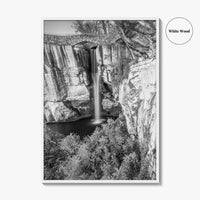 Lookout Mountain Black and White Fine Art Photo Print, Georgia USA, High Falls Poster