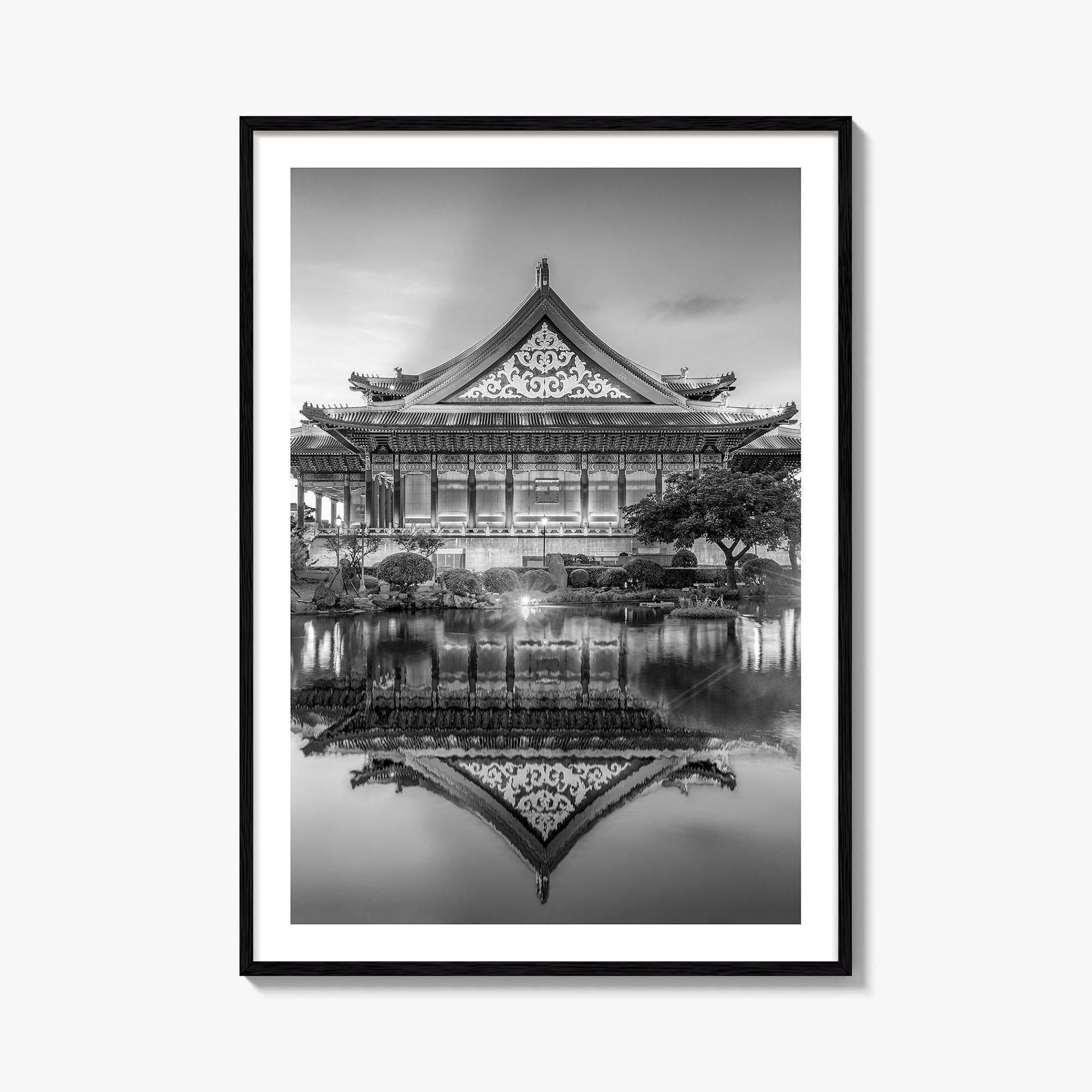 Taipei Black and White Fine Art Photo Print, Liberty Square Taiwan Poster