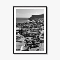Rota Black and White Fine Art Photo Print, Song Song Village Northern Mariana Poster